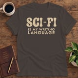 Sci-Fi Is My Writing Language Softstyle Tee thumbnail 2