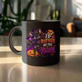 I'd Rather Be The Villain Black Cat Mug thumbnail 10