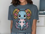 Aries Axolotl Star Sign Graphic Tee thumbnail 11