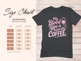 My Blood Type is Coffee Graphic Tee thumbnail 14