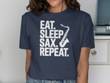 Eat. Sleep. SAX. REPEAT. T-Shirt thumbnail 9