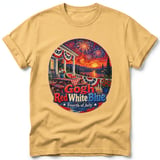 Gogh Red White Blue ~ Comfort Colors Premium Tee thumbnail 7