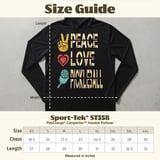 Pickleball Sport-Tek Performance Hood, Peace Love Pickleball, Lightweight Hoodie Layer for Court Play thumbnail 8