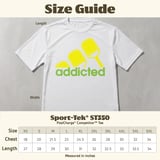 Pickleball Sport-Tek Performance Tee, addicted, Moisture-Wicking Athletic Court Apparel thumbnail 12