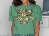 Thankful Speech Therapy Crew Graphic Tee thumbnail 8