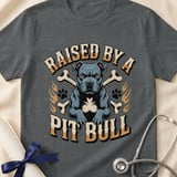 Raised By A Pit Bull Tee | Pit Bull Lover Shirt | Pittie Shirt | Bully Breed Apparel thumbnail 12