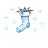 Baby First Christmas Stocking Digital Design thumbnail 3