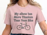 Titanium Sweatshirt, Funny elbow Replacement Gift, Elbow Surgery Recovery Present, Biker Joke, Unique Medical Sweatshirt thumbnail 6