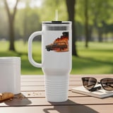 Grand Wagoneer Tumbler, Flaming Car Tumbler, The Waggy Car, Burning Car, Skeleton Driver, Cars Tumbler, Gift for Car Lover thumbnail 6