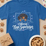 Official Nap Supervisor Dachshund Tee thumbnail 2