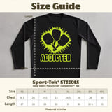 Pickleball Sport-Tek Long Sleeve Tee, Addicted, Sun Shield Shirt thumbnail 12