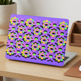 Retro Purple Floral MacBook Case thumbnail 2