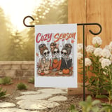 Cozy Season Skeletons Tote Bag, Messy Bun Skeleton Friends Fall Autumn Coffee Lover Halloween Spooky Cute Canvas Bag Gift Banner thumbnail 3