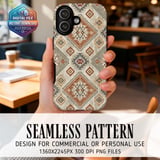 Southwest Tribal Geometric Digital Art thumbnail 1