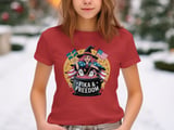 Swedish American Halloween Sweatshirt and T-shirts, Fika and Freedom, Witch with Ghosts, American Flag, Swedish Flag, Halloween Sweatshirt thumbnail 2