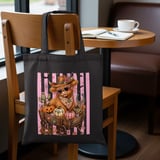 Highland Cow Halloween Tote Bag, Spooky Cute Fall Pumpkins Wagon Garden Banner, Rustic Boho Animal Lover Gift, Autumn Western Chic Decor thumbnail 2