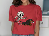 Skeleton Dachshund Chase Tee thumbnail 2