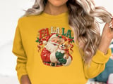 Fa La La Santa Corgi Tee thumbnail 1