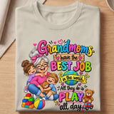 Grandmoms Have The Best Job Tee thumbnail 1