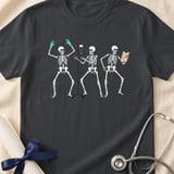 Dancing Skeleton Nurse Tee thumbnail 2