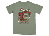 Cowboy Christmas Sleighin It Tee thumbnail 5