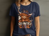 Country Cutie Highland Cow Tee or Sweatshirt thumbnail 2