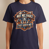 Funny Work T-Shirt | Not My Fault They Hired Me Sarcastic Tee | Coworker Gift, Construction Humor, Engineer Present, Tradesman Shirt thumbnail 5