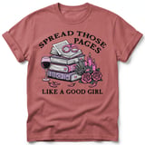 Spread Those Pages Like A Good Girl Tee thumbnail 3