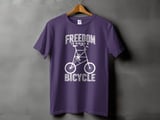 Freedom Is Riding a Bicycle | Tall Bike T-Shirt thumbnail 5