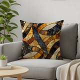 African Mosaic Art Decorative Pillow thumbnail 5