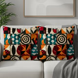 Abstract Geometric Pattern Velveteen Blanket, Woven Blanket, Throw Pillows - Modern Mid-Century Home Decor Gift thumbnail 17