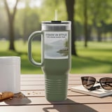 Fishing Waggy Tumbler, Grand Wagoneer Gift, Lake Tumbler, Outdoor Adventure, Car Lover Gift, Wagoneer Decor thumbnail 2