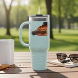 Grand Wagoneer Tumbler, Flaming Car Tumbler, The Waggy Car, Burning Car, Skeleton Driver, Cars Tumbler, Gift for Car Lover thumbnail 8