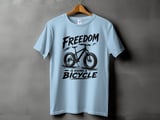 Freedom Is Riding a Bicycle | Fat Tire Bike T-Shirt thumbnail 12