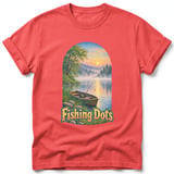 Fishing Dots ~ Comfort Colors Premium Tee thumbnail 3