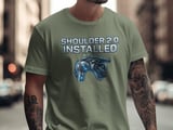 Robotic Bionic Shoulder 2.0 Installed T-Shirt: Replacement Surgery Recovery, Upgraded Design, Post Op thumbnail 1