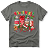 Silent Night Nurse Christmas Tee thumbnail 8