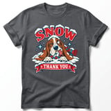 Snow Thank You Basset Hound Tee thumbnail 5