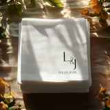 Modern Monogram Napkins thumbnail 3