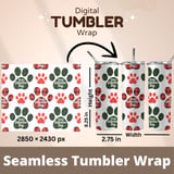Digital Bundle Pattern, Valentine Paw Prints, Dog Paw, Seamless Pattern, Digital Paper, Fabric Design, Valentine Pattern, Digital Download thumbnail 9