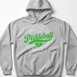 Pickleball Gildan Fleece Hoodie, That's What I Do I Play Pickleball And I Know Things, Court Pullover thumbnail 2