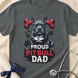 Proud Pitbull Dad Tee | Pit Bull Dad Shirt | Pittie Dad Gift | Dog Dad Shirt thumbnail 12