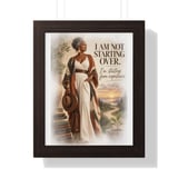 Black Woman Empowerment Wall Art Poster, Framed Poster with Inspirational Quote Starting from Experience Print, Healing Aesthetic Decor thumbnail 14