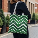Football Tote Bag: Green Chevron, Sporty Phone Case, Repeating Pattern thumbnail 13