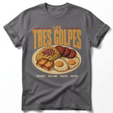 Los Tres Golpes T-Shirt – Dominican Breakfast & Food Tee thumbnail 7