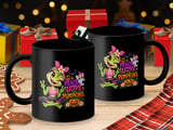 Peace Love Pumpkins Yoga Frog Mug thumbnail 3