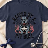 Raised By A Pit Bull Tee | Pit Bull Lover Shirt | Pittie Shirt | Bully Breed Gift thumbnail 18