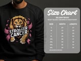 Cancer fighting t-shirt, Lion Stronger Than Cancer, Pink Ribbon Shirt, Motivational Shirt, Cancer Awareness Tee, Support TShirt, Gift thumbnail 3