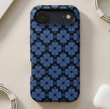 Blue Geometric Clover MagSafe® Phone Case  thumbnail 4