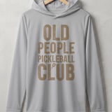 Pickleball Sport-Tek Performance Hood, Old People Pickleball Club, Lightweight Hoodie thumbnail 6